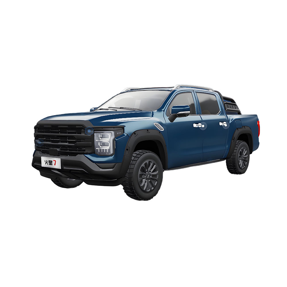 A blue pickup truck model named Mars.