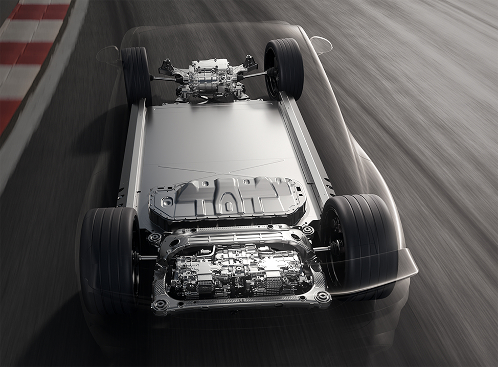 XIAOMI SU7 ultra 2025 Three-motor torque vectoring control system