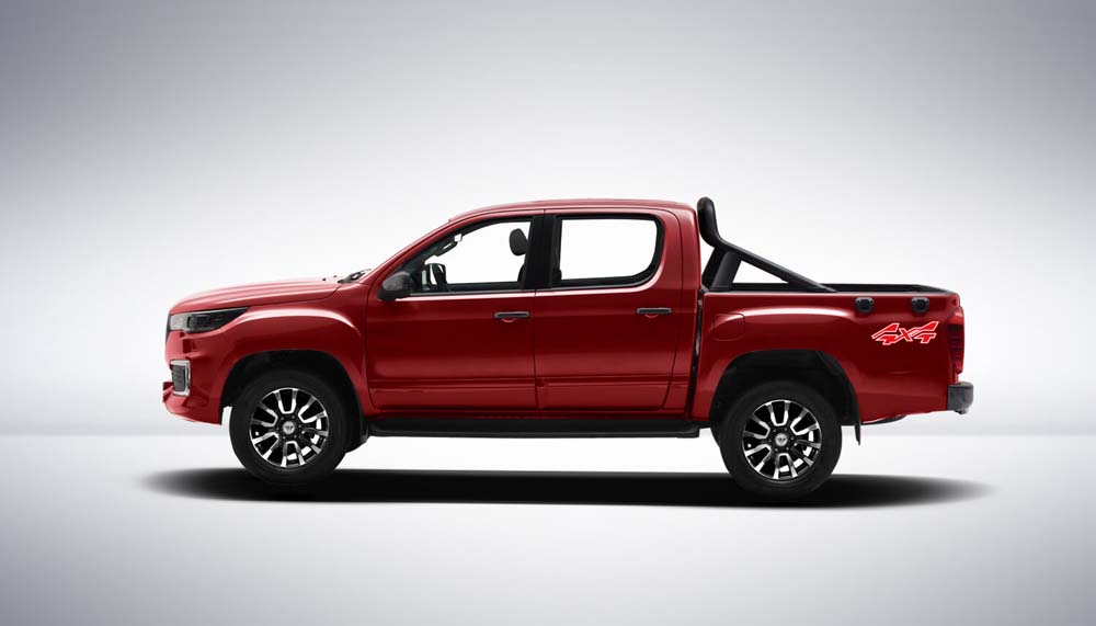 side view of Foton General F9