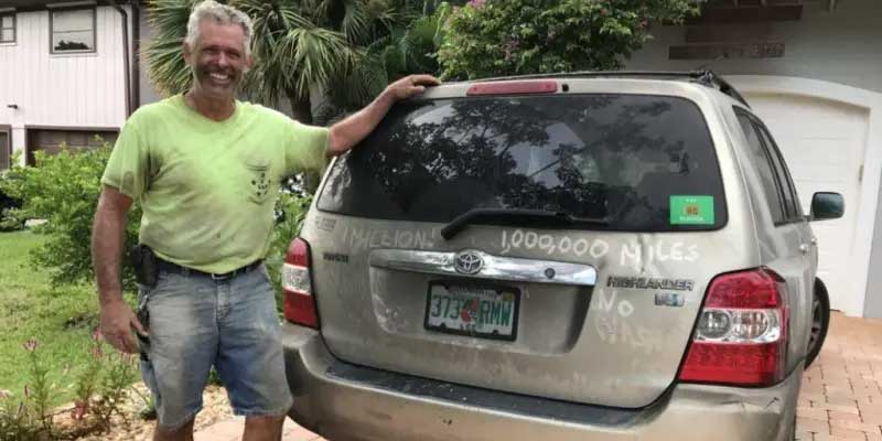 2002 Toyota Highlander Model with One Million Miles