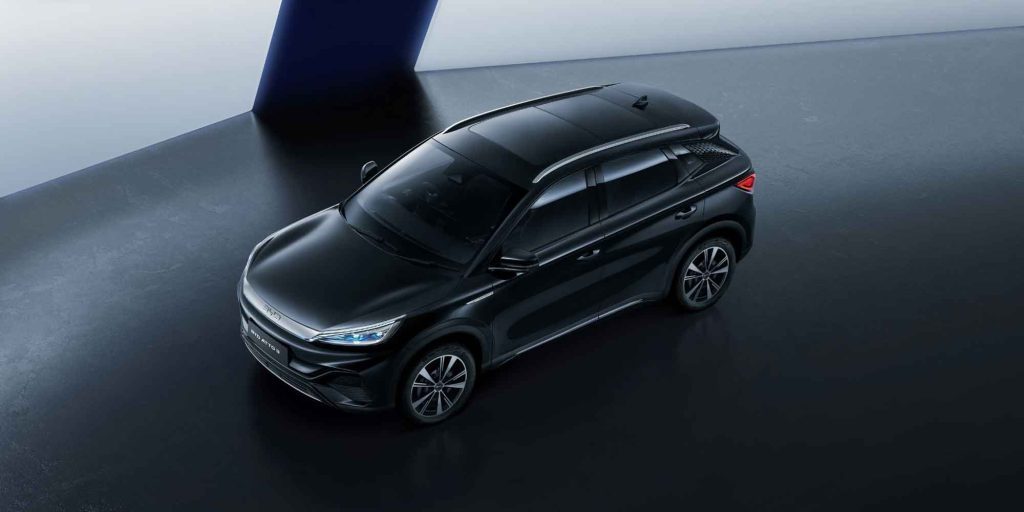 BYD Atto 3 High Angle Shot