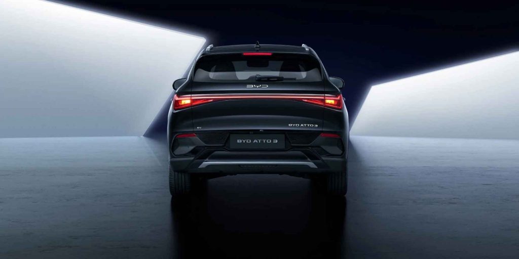 BYD Atto 3 Rear Elevation