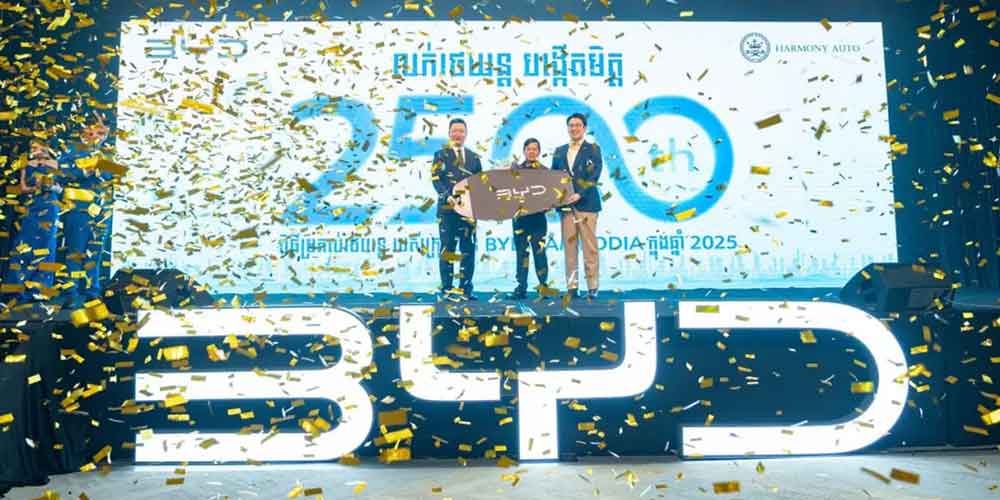 BYD vehicles delivered in Cambodia