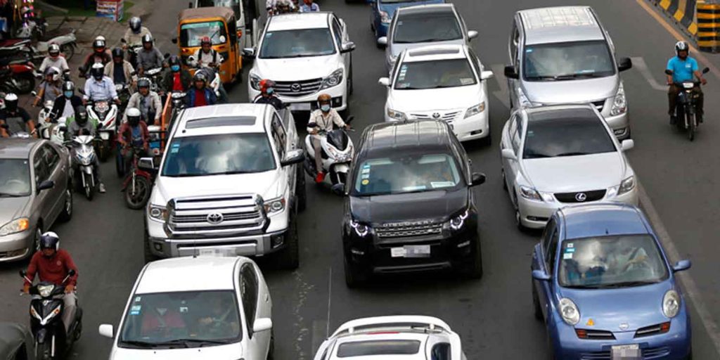 Cars on the streets of Cambodia
