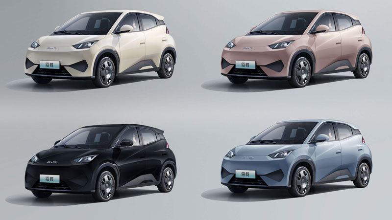 2025 BYD Seagull four exterior color options