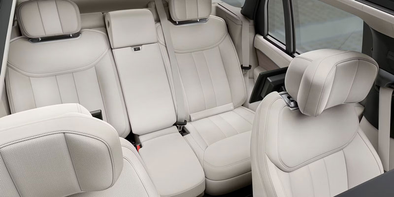 2025 Range Rover Tope view of interior seat leathers