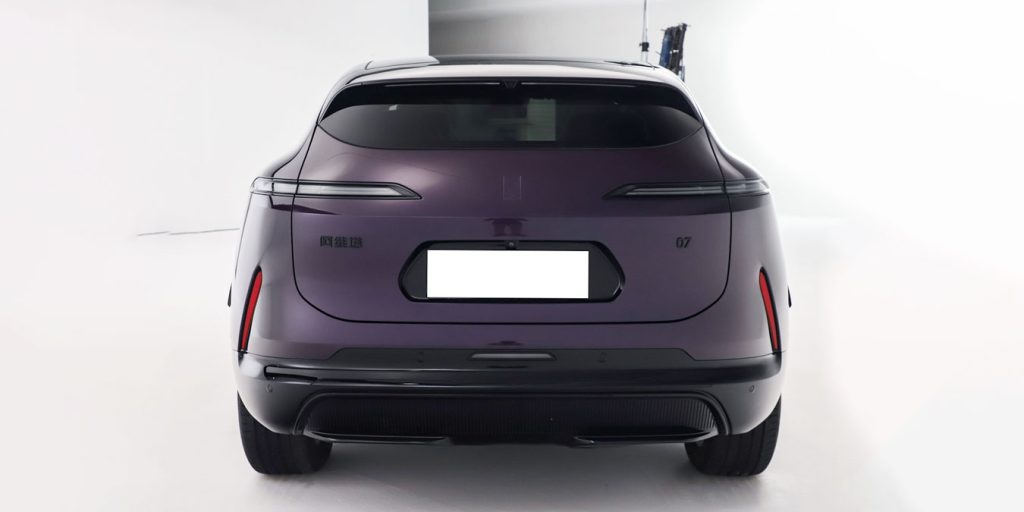 Avatr 07 2024 MAX Pure Electric Version Rear Elevation