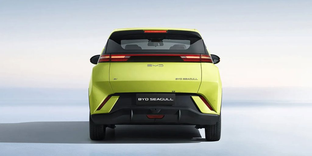 BYD Seagull Rear Elevation