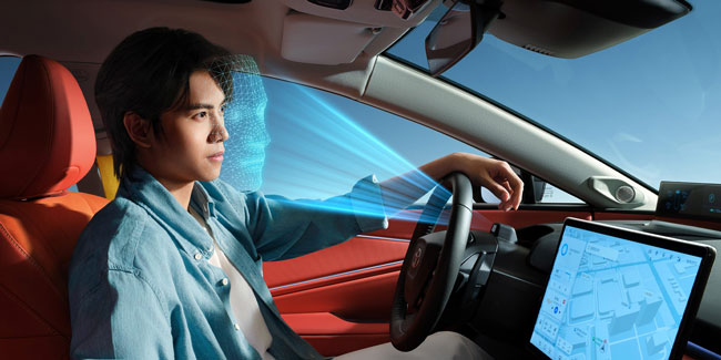 Toyota BZ5 FACE ID facial recognition
