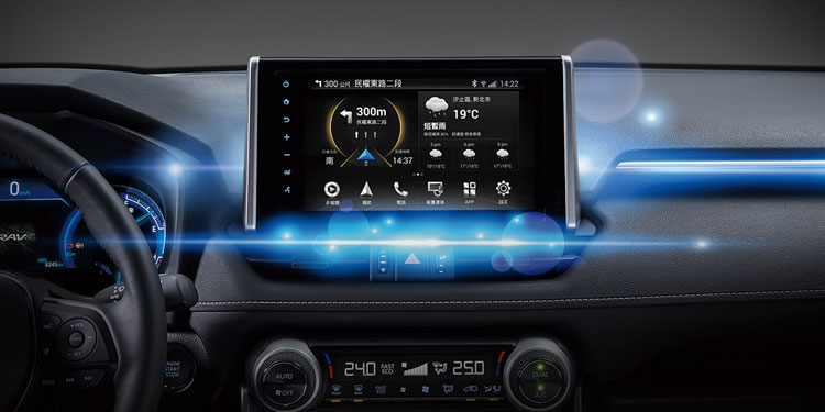 2020 Toyota RAV4 center console screen