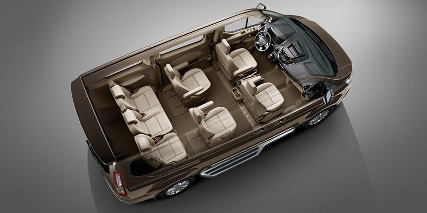 Ford Tourneo PHEV 7-seat layout