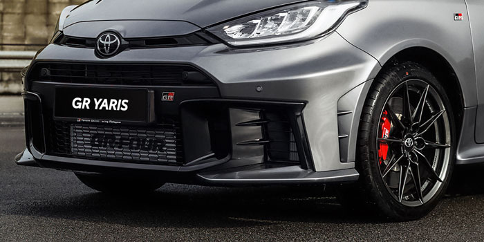 Toyota Yaris GR exterior matrix grille