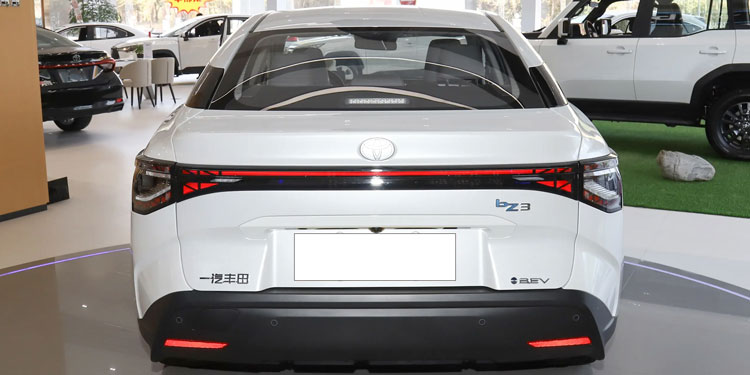 Toyota bZ3 Rear Elevation