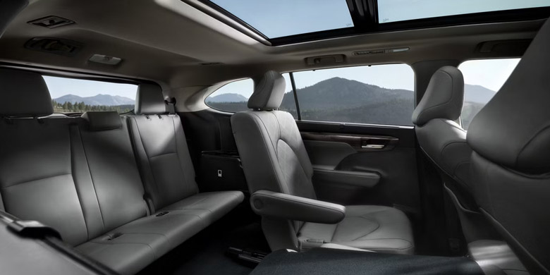 2026 Toyota Highlander Rear Seat Space