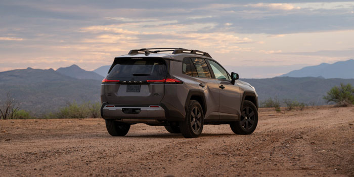 2026 Toyota RAV4 HEV Rear Three-Quarter