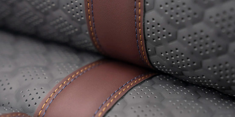 2026 Toyota Tundra with brown seat stitching