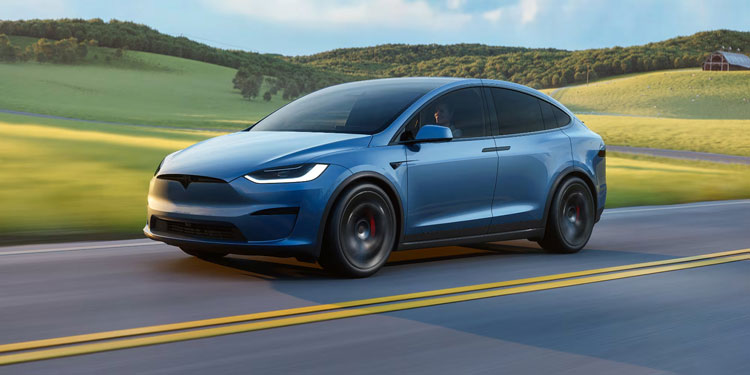 Tesla Model X Rolling Shot
