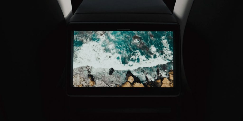 2025 Tesla Model Y Rear Entertainment Screen