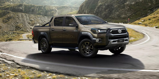 Toyota Hilux on a road