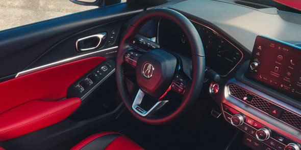 2026 Acura Integra steering wheel detail