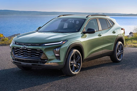 2026 Chevrolet Trax Parked in Front of a Lake
