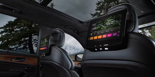 2026 Jeep Grand Cherokee Rear Seat Entertainment Screen