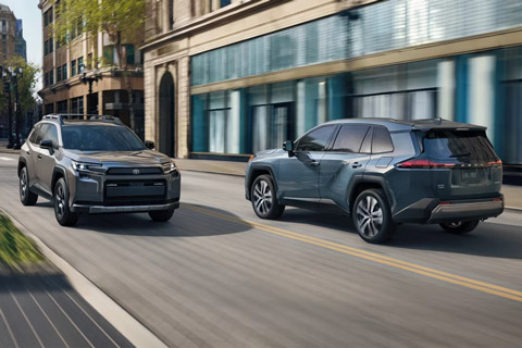 2026 Toyota RAV4 in Urban Rock and Storm Cloud