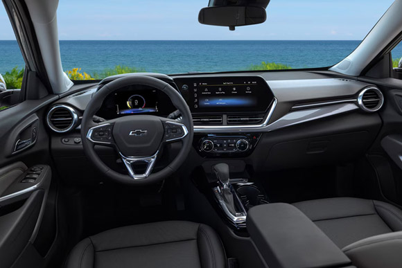 Dashboard and Steering Wheel Inside the 2026 Chevrolet Trax