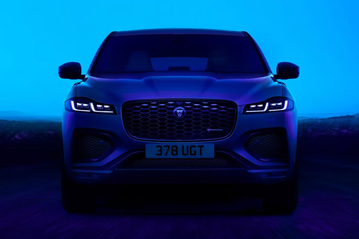Front view of Jaguar F-PACE
