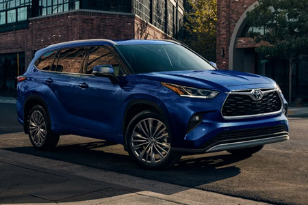 Toyota Highlander Platinum shown in Blueprint