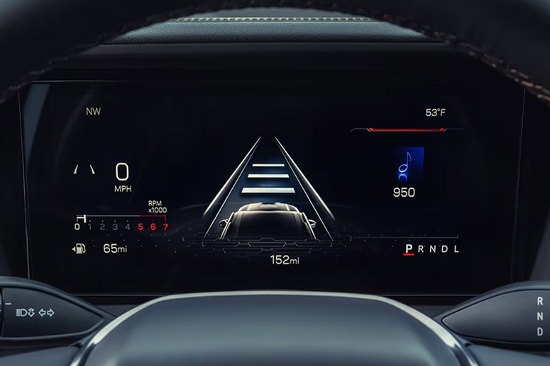 Interior View of the 11 Inch Diagonal Drivers Infotainment Center in the 2026 GMC Terrain AT4 Small Off-Road SUV