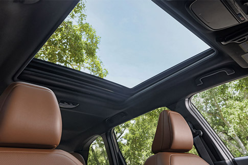 A panoramic sunroof is available as an option for the 2026 Subaru Forester