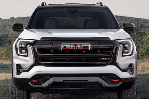 Front View of the 2026 GMC Terrain AT4 Small Off-Road SUV