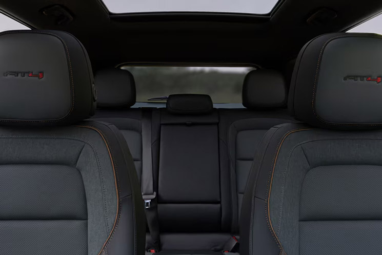 Interior View of the 2 Row Seating in the 2026 GMC Terrain AT4 Small Off-Road SUV