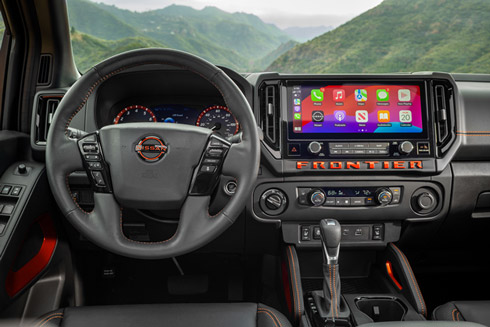 Interior view of the 2026 Nissan Frontier PRO-4X