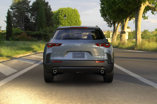 Rear view of the 2026 Mazda CX-50