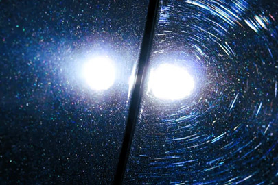 Sun streaks left by improper car washing