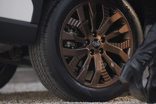The 2026 Subaru Forester can be equipped with 19-inch bronze-finish alloy wheels