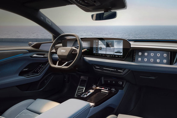 2026 Audi A6 e-tron front interior view