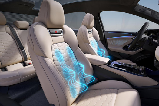 2026 Audi A6 e-tron front seats with massage function