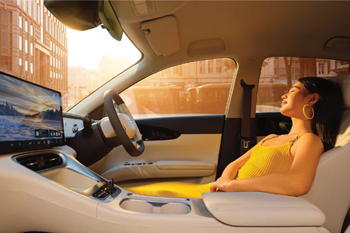 Interior view of the 2026 Geely EX2