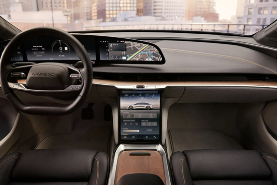 Lucid Air front interior view