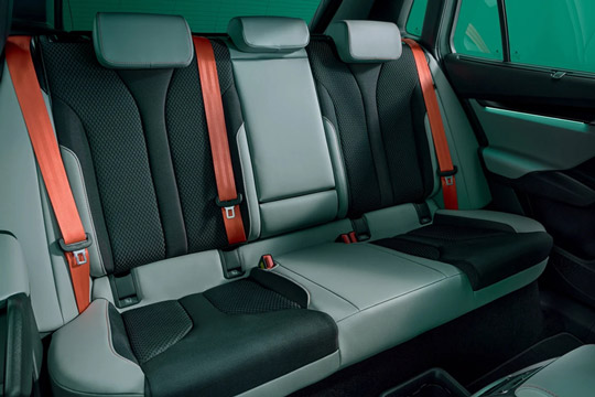 Rear passenger space in the 2026 Skoda Elroq
