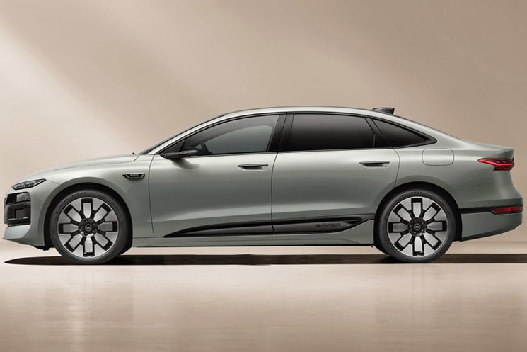 Side view of the 2026 Audi A6 e-tron