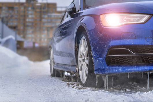 The car was frozen solid in winter and just started