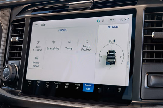 2026 Ford F-150 Center Console Display