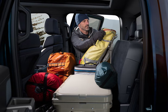 2026 Ford F-150 rear passenger space