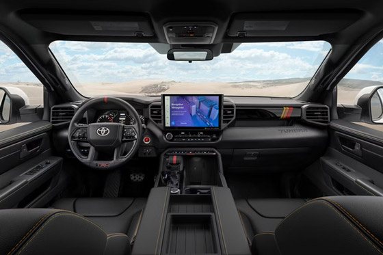 2026 Toyota Tundra front interior view