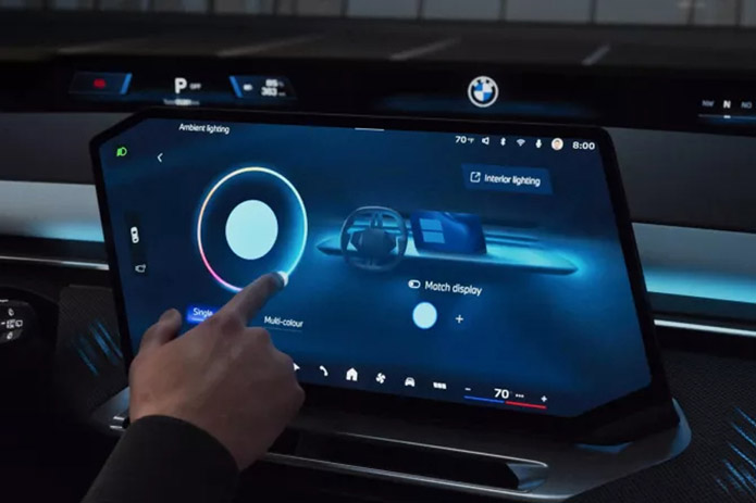 2027 BMW iX3 central control display screen