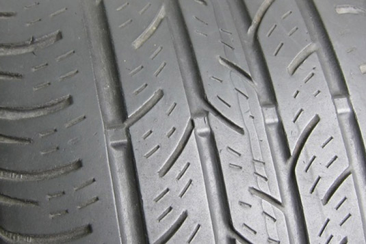 Car tire wear indicators
